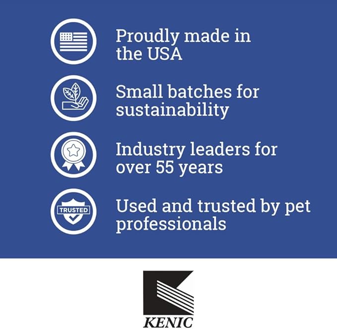 Kenic Dark Coat Dog & Cat Shampoo, Restores Shine and Vibrancy, Cruelty Free Soap & Paraben Free Professional Grooming Formula Made in USA