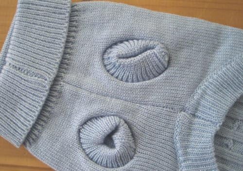 Tangpan Turtleneck Classic Straw-Rope Pro Pet Dog Sweater Apparel (Blue,XL)