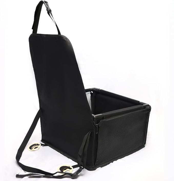 Dog Car Seats for Small Dogs,Pet Booster Seat with ,Frame Walls Extra Stable Waterproof Dog Box Car for Back and Front Seat,for Pet Up to 15 lbs