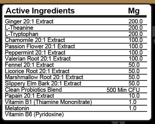 Travel Chews Nausea Relief for Dogs | Ginger L-Tryptophan Chamomile Passion Flower L-Theanine Peppermint Valerian Root Fennel Licorice Root Marshmallow Root Slippery Elm Melatonin Chew