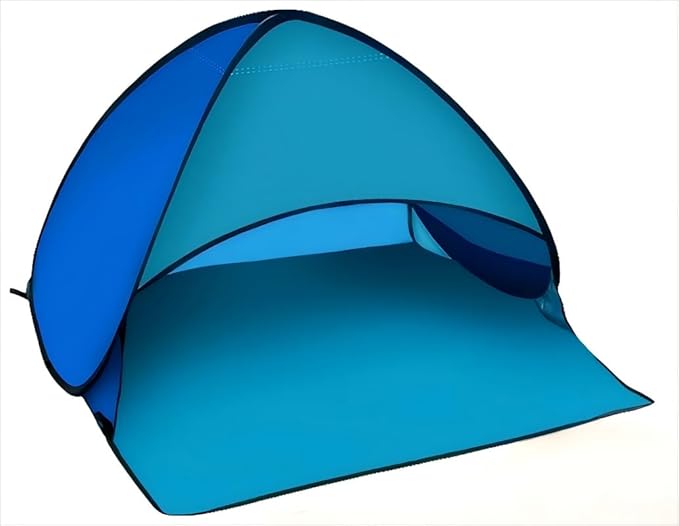 Dog Beach Tent for Pet Shade Pop Up Portable Mini Head Sun Shelters Canopy for Camping Outdoor Hiking Picnic Windproof Waterproof with Tent Nails Phone Stand for Puppy Cat Small Animals(Blue)