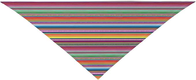 Mexican Serape Color Stripe Dog Bandana Scarf Triangle Bibs Pet Accessories Cat Kerchief