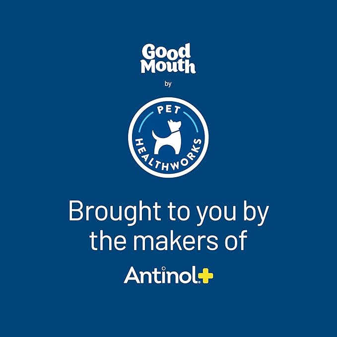 Good Mouth Dental Chews for Dogs – Controls Plaque & Tartar, Promotes Fresh Breath, Supports Gum & Oral Health – Clinically Studied, Cheeseburger Flavor, No Mess, 60 Soft Chews