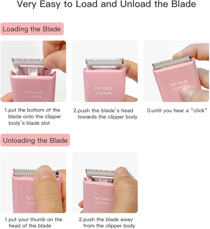 Upgrade Your Pet Grooming Game Professional Replacement Blades and Charging Cord - Safe, Sharp, and Easy to Use