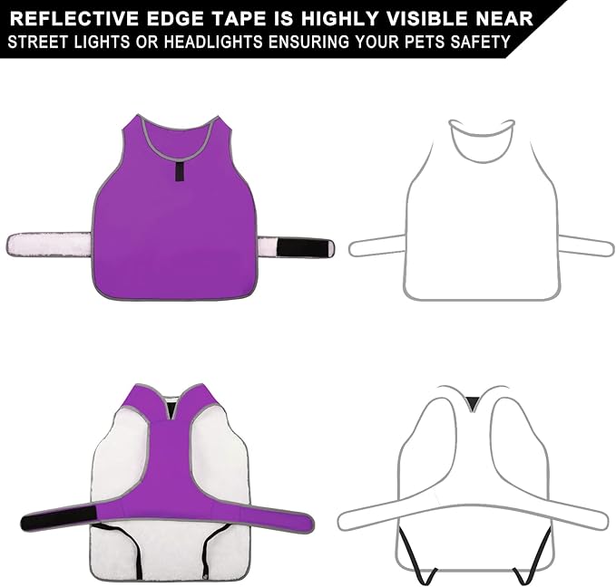 MIGOHI Warm Dog Coat Winter Dog Jacket,Waterproof Cold Weather Coats for Dogs,Fleece Jacket for Small Medium Large Dogs,Reflective Thick Fleece Vest with Leash Hole