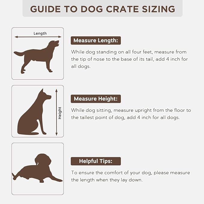 Dog Crate Furniture - Indoor Wooden Dog Kennel Furniture with 2 Drawers & Room Divider - 72" L x 23.6" W x 34" H - Black