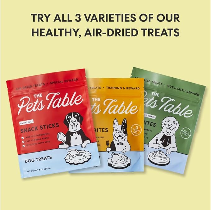 The Pets Table Lamb Limited Ingredient Diet Air-Dried Dog Treats, 8-oz Bag (Pack of 2)