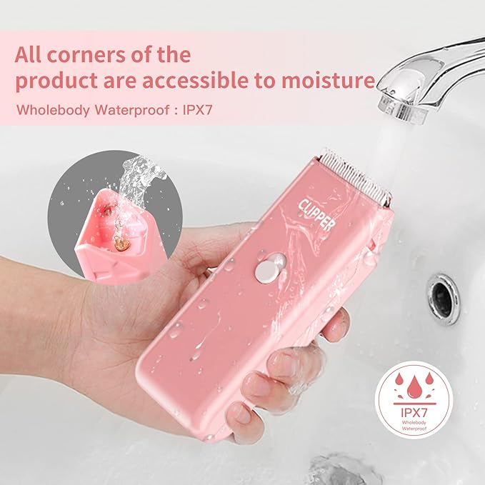 Professional Household Waterproof Low Noise Pet Hair Clippers Electric USB Rechargeable Painless Grooming Tools Hair Grooming Trimmer for Small Medium Dog Cat AP005 Green