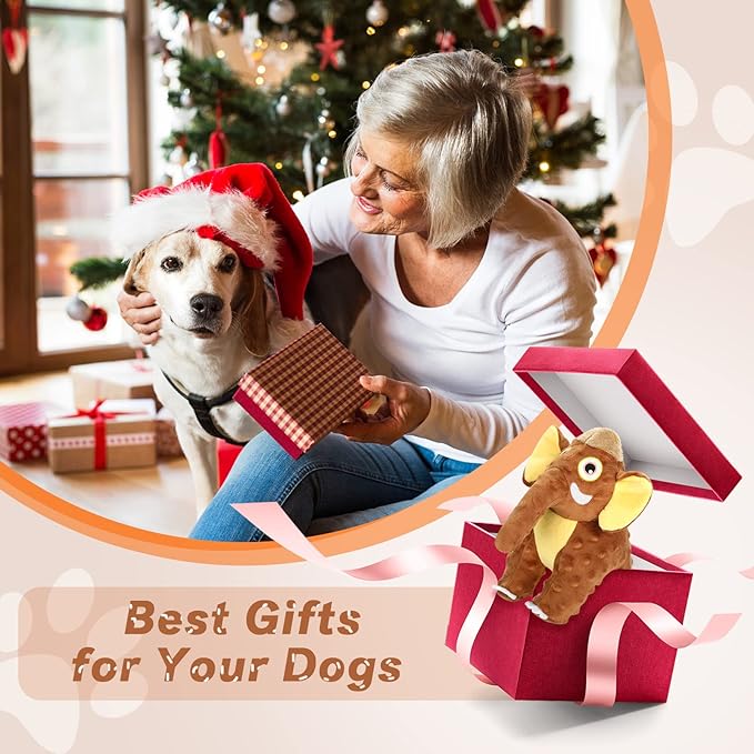 Dog Toys Durable Squeaky Plush Dog Toy for Puppy Teething Dog Chew Toys for Small, Middle, Large Dogs