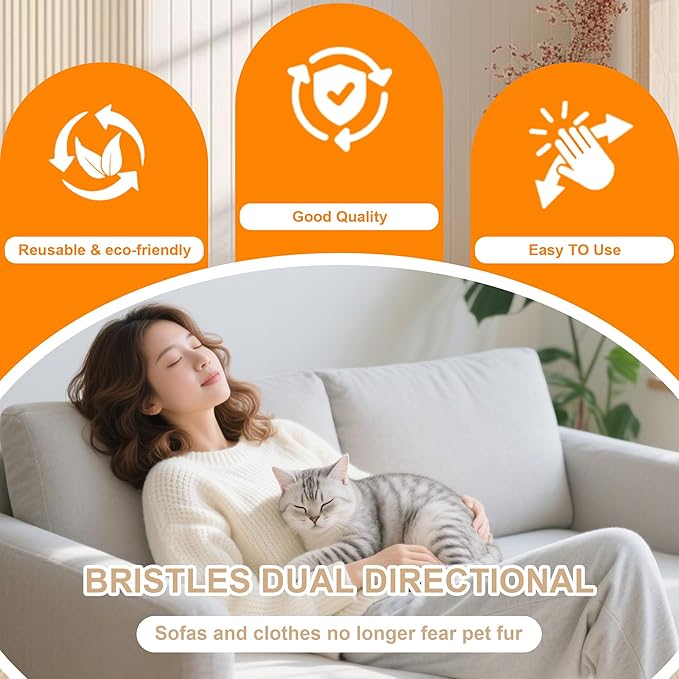 4PCS Pet Hair Removal Glove for Cats & Dogs, Upgraded Five-Finger Electrostatic Pet Hair Remover Glove, Reusable Magic Brush Pet Hair Removal Tool for Laundry, Couch, Carpet & Car Seat