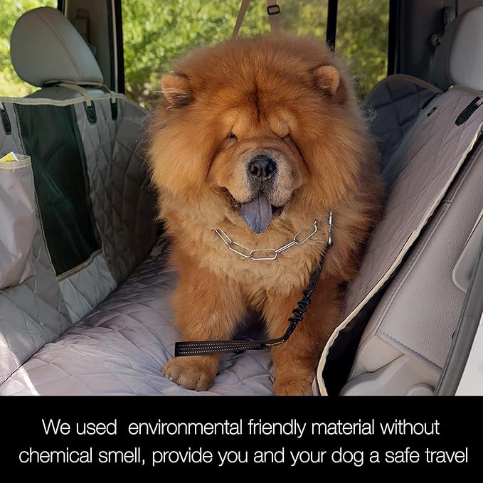 iBuddy Truck Seat Cover for Dogs 100% Waterproof Back Seat Cover for Crew Cab Machine Washable X-Large Pet Hammock with Side Flap Against Dirt and Fur for Large SUV and Truck Dog Seat Protector