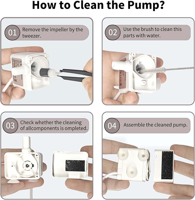 Marchul Cat Water Fountain and Stainless Steel Food Bowl, 100oz/3L Super Quiet Automatic Pet Water Dispenser with Smart Pump and 3 Replacement Filters for Cats and Small Dogs, Green