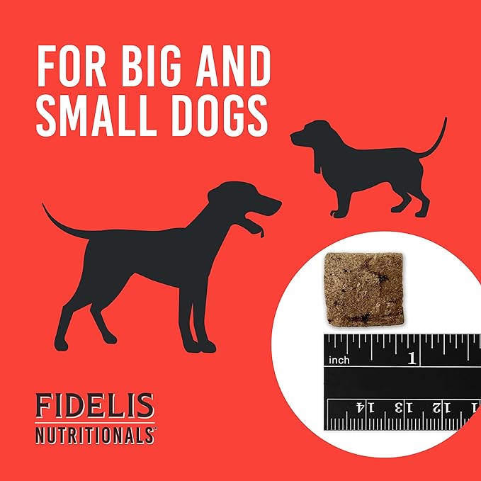 FIDELIS Freeze Dried Raw Dog Food with Superfoods for All Dog Breeds (32 oz) - Raw Beef Liver, Single Ingredient, Grain-Free, Gluten-Free (4 oz)