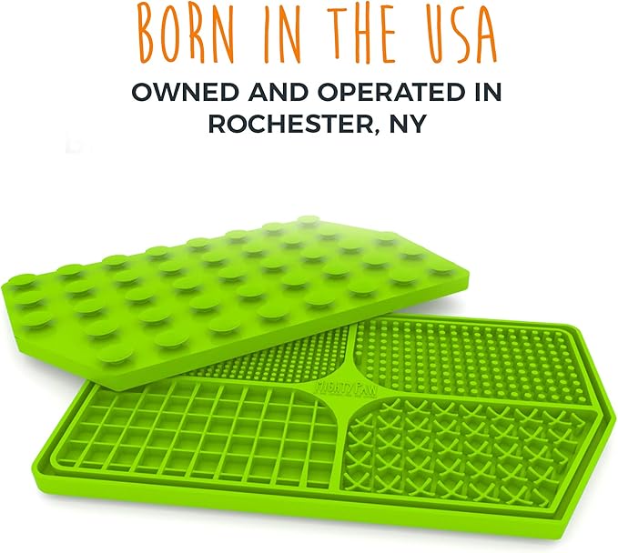 Mighty Paw Dog Lick Pad - BPA-Free Silicone Mat - Anxiety Relief, Dental Health Support, Easy Grooming, Slow Feeding, Dishwasher Safe