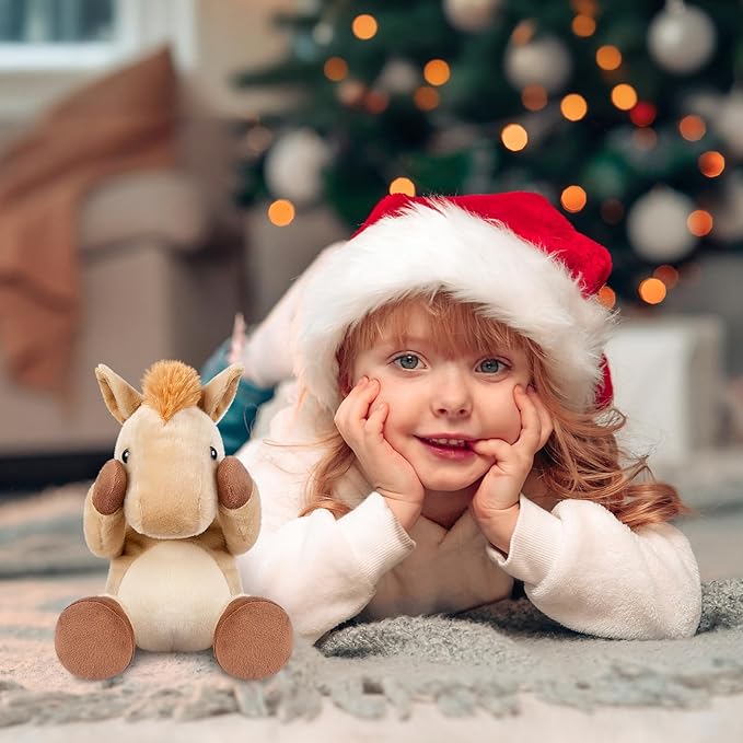 Heatable & Coolable Horses Stuffed Animals, Microwave Heating Pad, Horses Plush for Companion, Cute Plushies Horse Lavender Stuff, Horse Toys Gifts