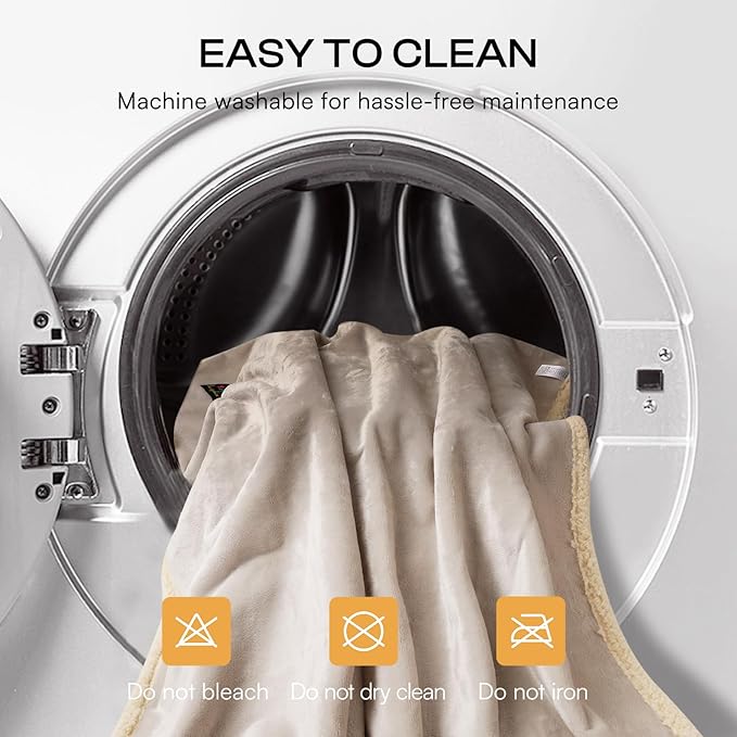 Waterproof Pet Blanket, Liquid Pee Proof Dog Blanket for Sofa Bed Couch, Reversible Sherpa Fleece Furniture Protector Cover for Small Medium Large Dogs Cats, Grey Beige X-Large(85" x 57")