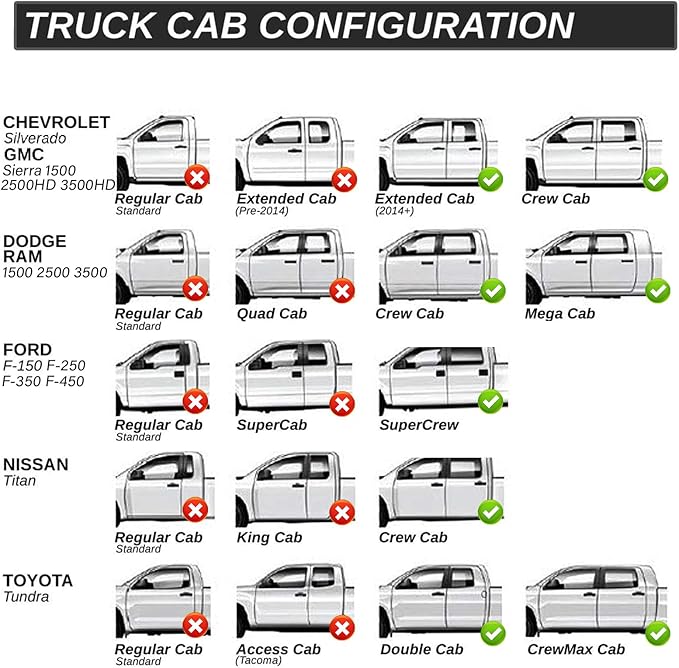 Truck Back Seat Extender for Dogs, Upgraded Waterproof Pet Seat Cover with Door Protection, Hard Bottom, Holds 420lbs, Dog Hammock for F150/Silverado 1500/GMC Sierra 1500/RAM 1500/Titan