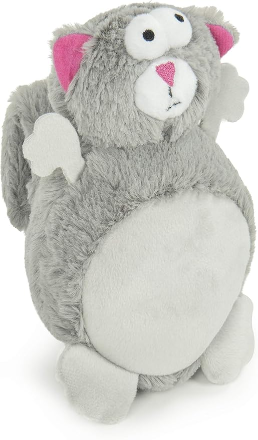 goDog Action Plush Squirrel Animated Squeaky Dog Toy, Chew Guard Technology - Gray, One Size