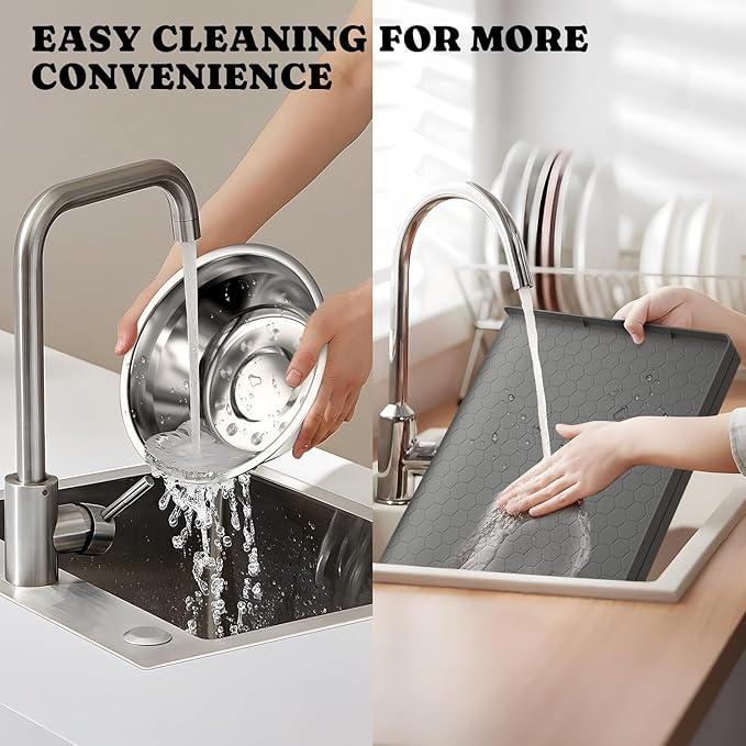 Elevated Bowls for Medium Breed: 4 Height Adjustable Raised Bowl with Metal Stand, Feeder Station with 2 Stainless Steel Bowls for Small Medium and Large Size Dogs, Grey with Feeding Mat