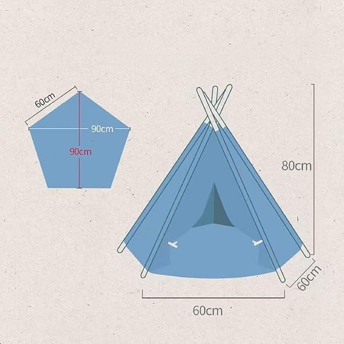 Cat Teepee Tent Bed,Outdoor Indoor Dog House,Portable Washable Pet Tent for Small Dogs with Cushion,Inside Pet Teepee for Small Medium Animals (White Lace, L)