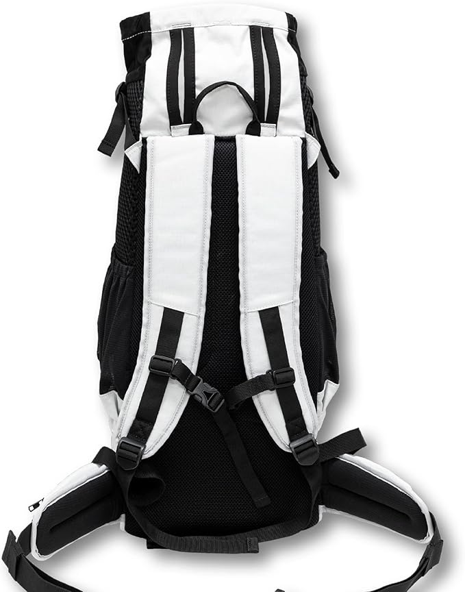 K9 Sport Sack Knavigate - X-Small, Lunar Rock - Ideal for Dogs with 9-12” Back Length - Adjustable, Backpack-Style Carrier with Internal Frame & Padded Hip Belt