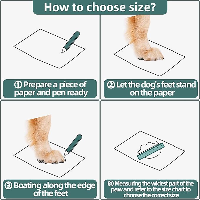 Hcpet Dog Boots for Large Dogs, Dog Shoes for Hot Pavement Winter Snow, Paw Protector Dog Booties Designed for Comfort and Breathability, Outdoor Booties for Small Medium Dogs for Hiking Brown Size 4