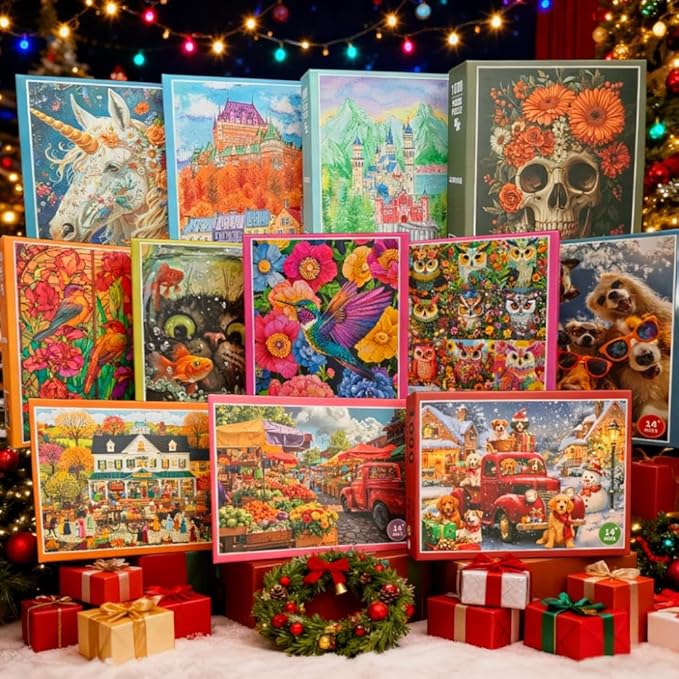 Vintage Collaged Owl Jigsaw Puzzles 1000 Pieces for Adults -Challenging Impossible Bird Art, Premium Matte Finish, 27.56 x 19.68 Inches, Perfect for Game Nights