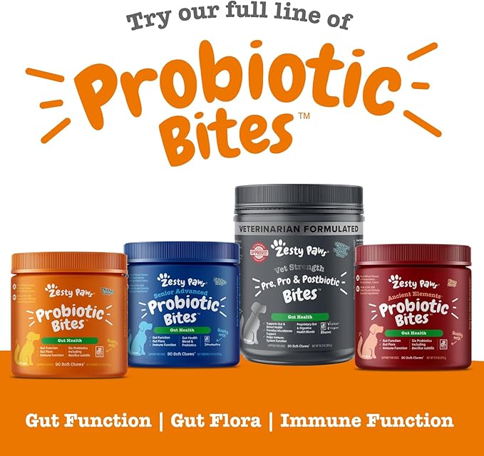 Zesty Paws Stay Green Bites for Dogs - Grass Burn Soft Chews for Lawn Spots Caused by Dog Urine - with Cranberry for Urinary Tract & Bladder - Beef - 90 Count