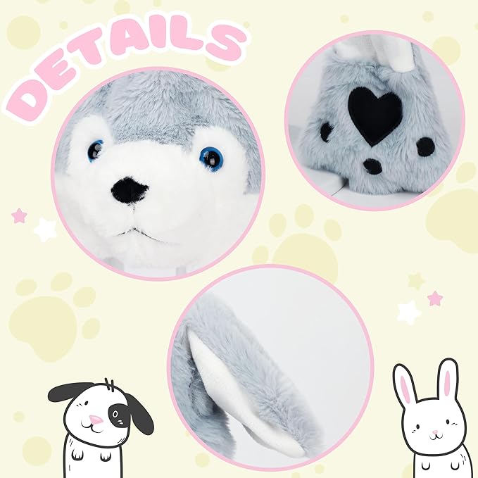 Animal Hat with Ears Moving Jumping Pop Up Beating Hat Plush Holiday Cosplay Dress Up Funny Gift for Kids