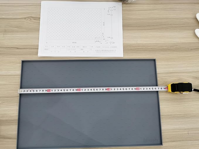 Dog Food Mat - Raised Edges Dogs Mat for Food and Water Prevent Spill, Waterproof Cat Food Mats Protect Floors, Easy Clean Dog Bowl Mats for Food and Water, Silicone Pet Feeding Placemats