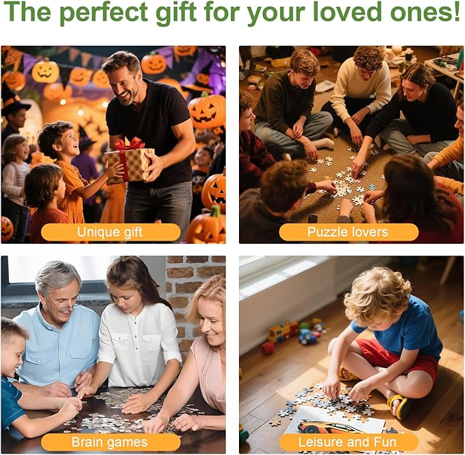 Custom Photo Puzzle, Personalized Jigsaw Puzzle 520 Pieces, Custom Puzzle Gift for Family, Pet, Wedding, Birthday, Christmas (520-horizontal)