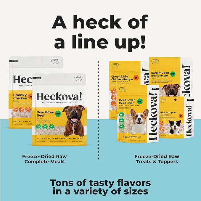 Bow Wow Beef - Freeze Dried Raw Dog Food, Complete Meal, Beef Liver and Kidney Bites for Training, Meal Topper, High Protein, 21g Per Cup, Made in The USA, 8oz Bag