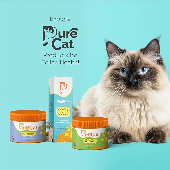 Joint Support Soft Chews Supplements | Cat Wellness Formula with Glucosamine | Joint Support & Pain Relief for Cats of All Ages | Vet-Approved Mobility Support | 200 Count