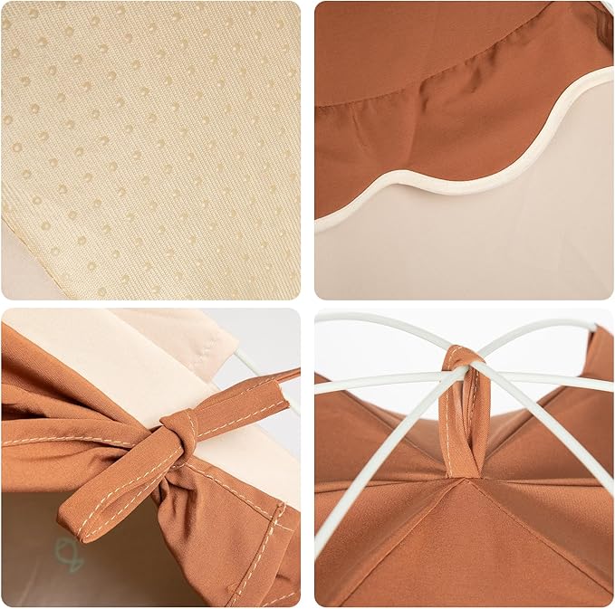 Gigreinc Cat Tent for Indoor, Indoor Dog House,Kitten Tent Suitable for Samll Dogs,Pet Cute Cave Nest Dog Houses(Beige, Medium)