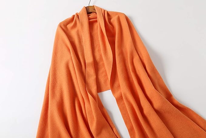 Jeelow Womens Pashmina Shawl Wrap Scarf - Elegant Dressy Evening Poncho Cape for Formal and Wedding Outfits