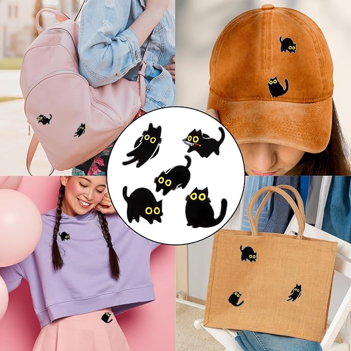 7 Pcs Enamel Pin Funny Reading Animal Brooch Alloy Cute Cartoon Lapel Pins Cat Clip Decoration Badges for Backpacks Clothes Jackets Bags Hat