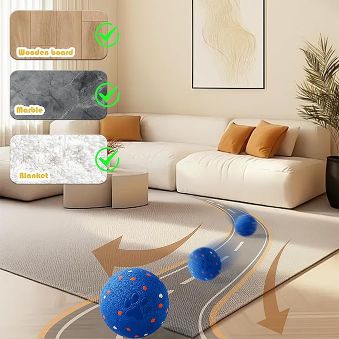 2025 Upgraded Smart Interactive Dog Toy, Durable E-TPU Material, Built-in Anti-mistouch Switch, for Large, Medium, and Small Dogs – Dog Toys to Keep Them Busy Indoors & Outdoors