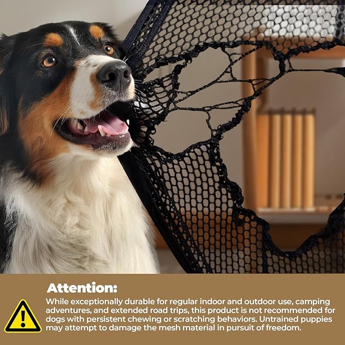 Dog Crate, Collapsible Soft Travel Crate for Large Dogs (3 Year Warranty), Indoor & Outdoor Portable Pet Kennel with Chew-Proof Mesh Window (Dark Gray, 30" L x 21" W x 21" H)