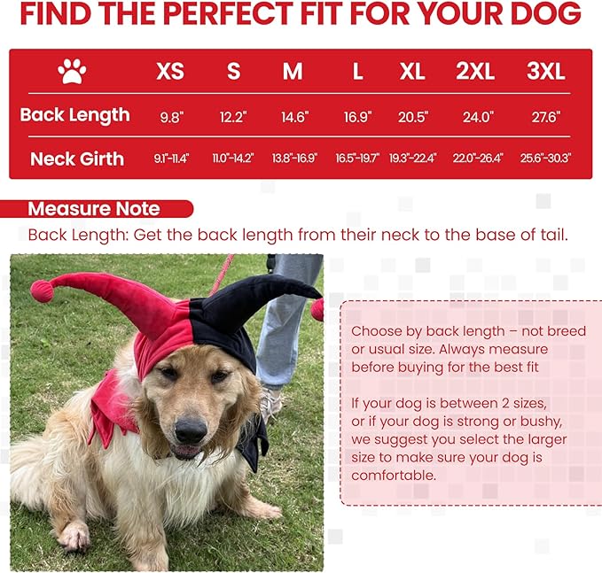 QBLEEV Dog Halloween Costume, Funny Party Circus-Inspired Cosplay with Hood & Cape, Winter Warm Pullover Clothes for Cold Weather, Adjustable Pet Outfit Hoodie for Small Medium Large Dogs