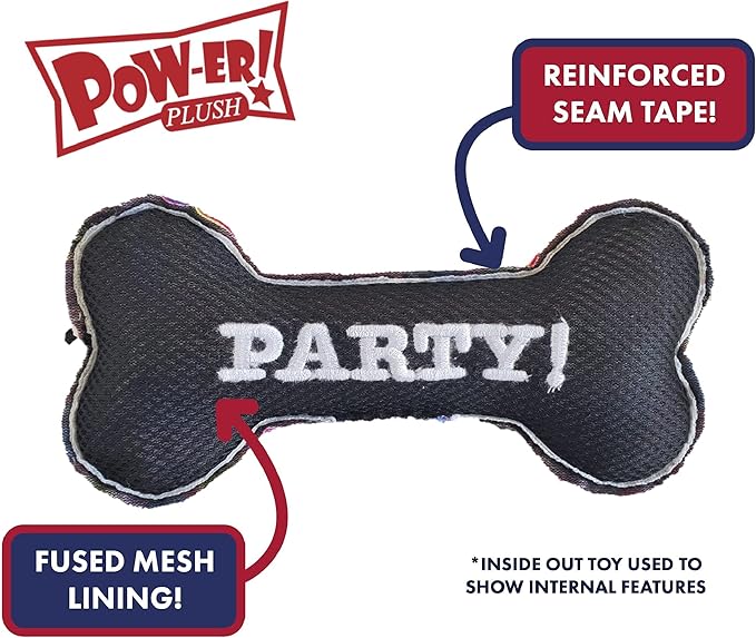 Huxley & Kent Funny Dog Toy w/Squeaker – Power Plush Squeaky Dog Toys for Small, Medium & Large Dogs – Soft Stuffed Animal for Indoor Play & Fetch - Lick Me Shamrock, One Size