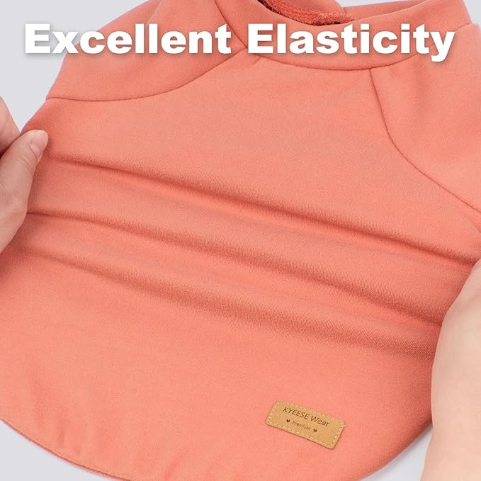 KYEESE 3Pack Dog Sweater Pet Coat with Sleeves Soft Dogs Sweatshirt Stretchy Dog Sweaters for Small Dogs Girl Comfy Cat Clothes Pullover Puppy Fleece Sweater Lightweight Cat Sweaters for Cold Weather