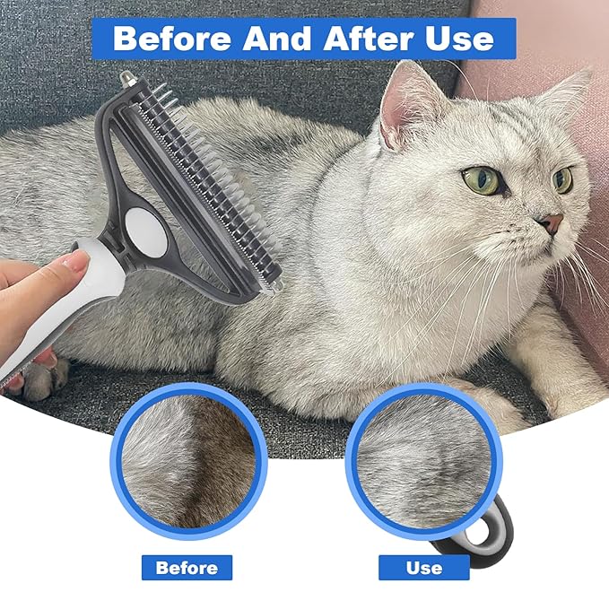 Pet Grooming Set – 1 Brush + 2 Toothbrushes (Soft & Finger) for Dogs & Cats(White)