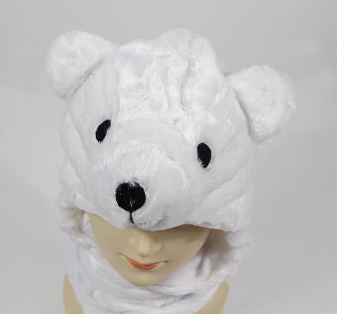 Plush Novelty Animal Hat: One Size Fits All Adults & Children/Soft, Warm Beanie Hat