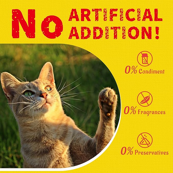 Just Try 16 OZ Cat Treats for Indoor Cats, High Protein Low-Calorie Cat Snacks, Healthy Crunchy Treats, Grain Free Natural Chicken Flavor