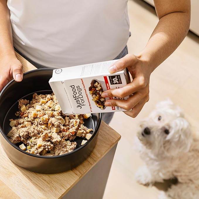 JustFoodForDogs Pantry Fresh Wet Dog Food, Complete Meal or Dog Food Topper, Beef & Russet Potato Human Grade Dog Food Recipe - 12.5 oz (Pack of 6)