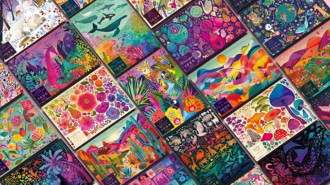 Elena Essex Jigsaw Puzzles 1000 Pieces - Roar Power, Puzzles for Adults 1000 Pieces, 1000 Piece Puzzle, Cool Animal Tiger cat Puzzle, Size 20x28 inches