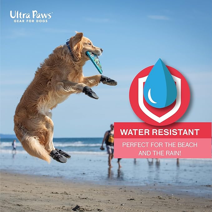 Durable Dog Paw Protector|Dog Boots|Dog Shoes|Black Light Duty Heat, Water Resistant Dog Booties for hot Pavement for Medium Dogs (Size 5)