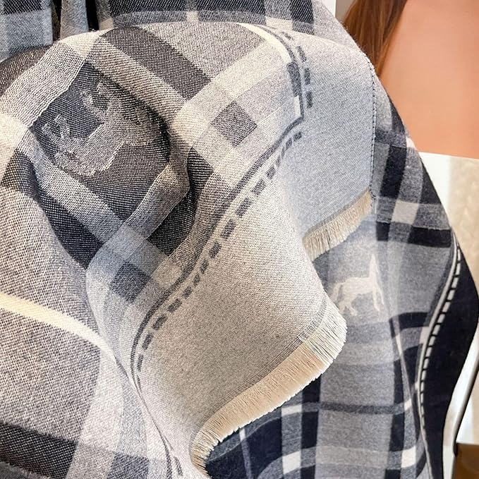 Jeelow Womens Pashmina Shawl Wrap Scarf - Elegant Dressy Evening Poncho Cape for Formal and Wedding Outfits