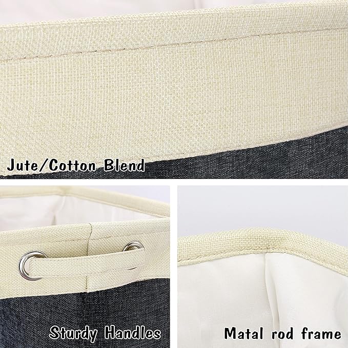 PET ARTIST Collapsible Dog Toy Storage Basket Bin with Personalized Pet's Name - Rectangular Storage Box Chest Organizer for Dog Toys,Dog Clothing,Dog Apparel & Accessories-black