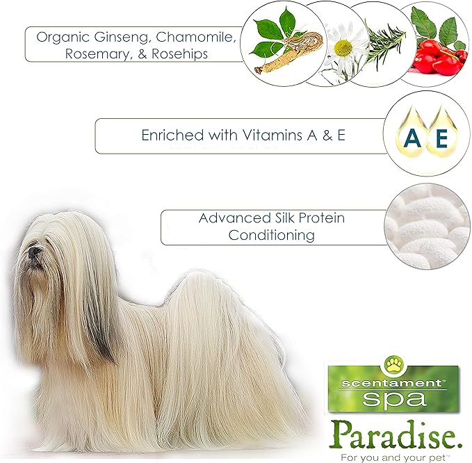 Best Shot Scentament Spa Botanical Body Spray, Body Spray Conditioner for Pets, Cat and Dog Cologne Spray, Sweet Pea, 8 Oz